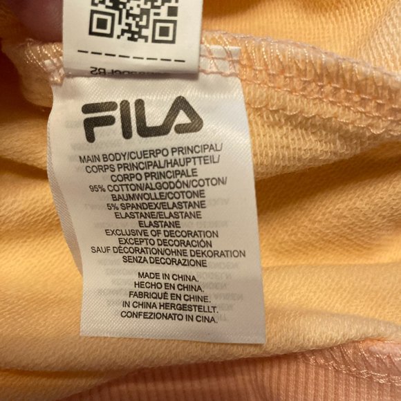 Fila Long Sleeve Crew Neck Sweatshirt with Pockets Orange XL Extra Large… - Picture 7 of 8